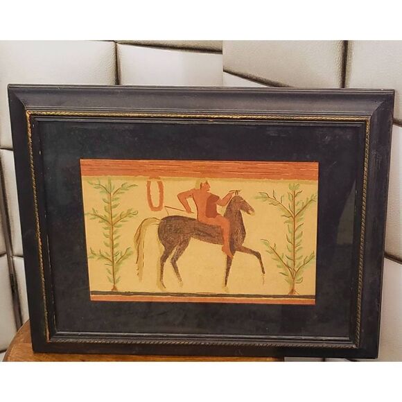 Horseman. Tomb of the Baron 500BC Framed art - Picture 1 of 6
